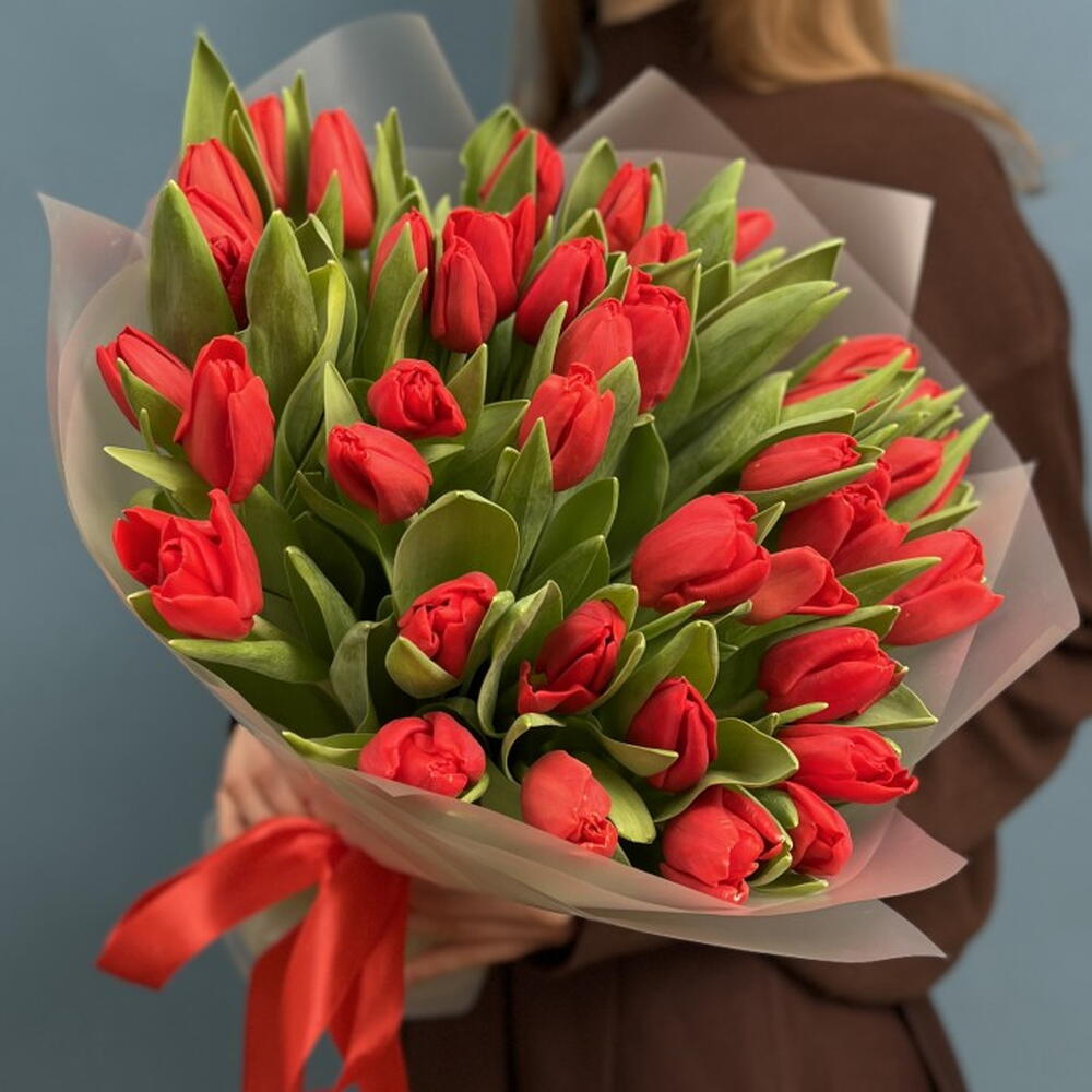 Розовые тюльпаны — вид 2