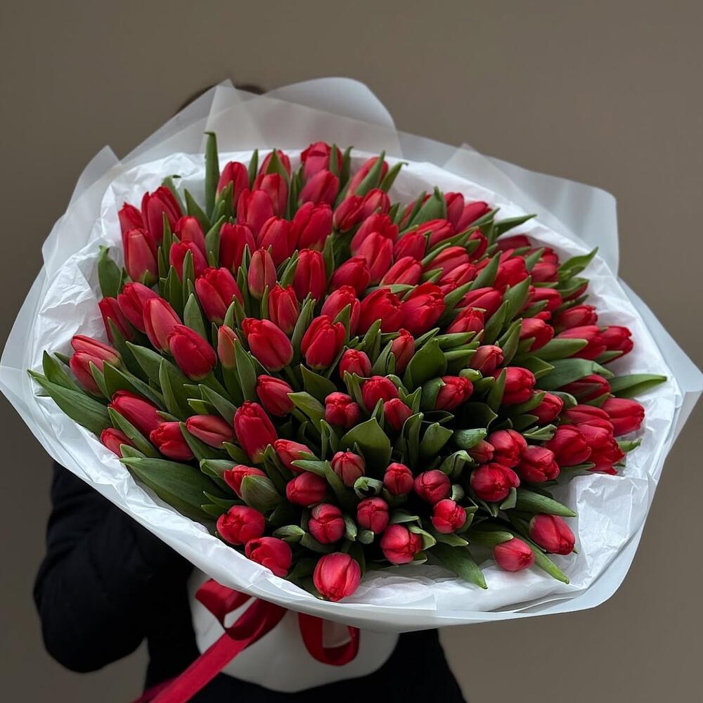 Розовые тюльпаны — вид 2