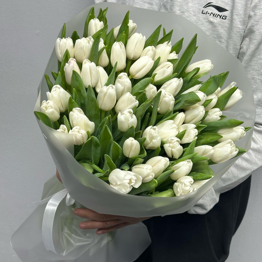 Белые тюльпаны — купить букет в Брянске